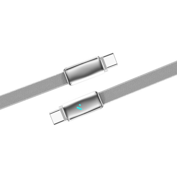 Фото - Кабель Colorway Type-C - Type-C (ultra-thin) (PD Fast Charging 100W) 5А 1м Gray (CW-CBPDCC100-GR)